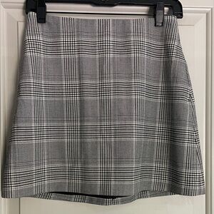 Aritzia Plaid Mini Skirt, Size 4